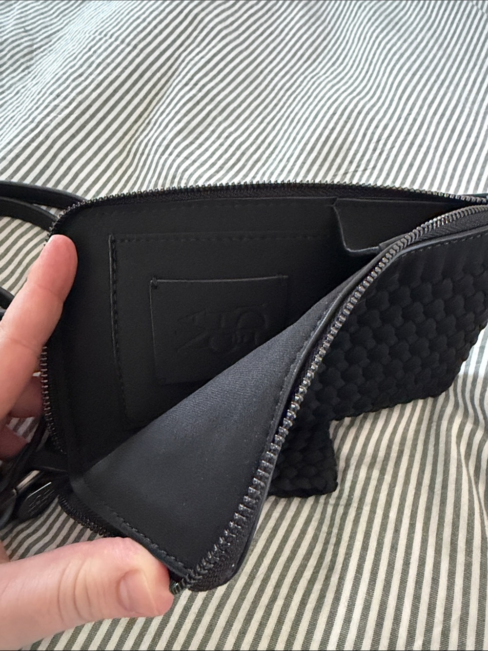 NWOT Naghedi • Black Neoprene Phone Case in Onyx - Picture 6 of 8